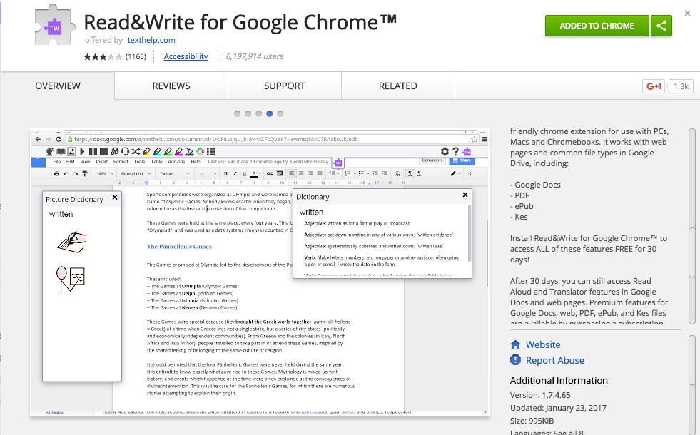 chrome extension read and write